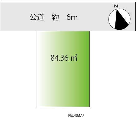 Compartment figure. Land price 49,800,000 yen, Land area 84.36 sq m
