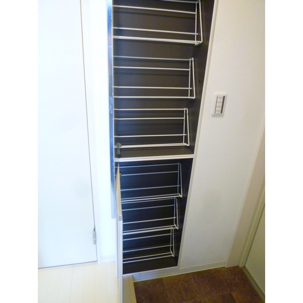 Entrance. Shoe box