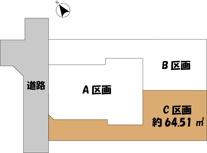 Compartment figure. Land price 28 million yen, Land area 64.51 sq m