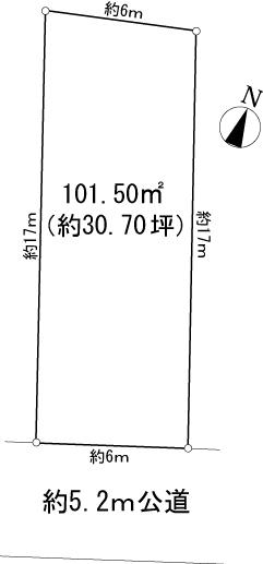 Compartment figure. Land price 43.2 million yen, Land area 101.5 sq m