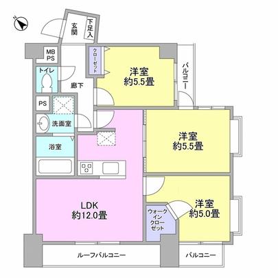Floor plan. Southwest ・ Southeast corner dwelling unit per day ・ Ventilation good