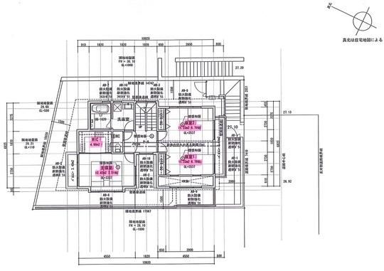 Building plan example (floor plan). Building reference plan (second floor ・ 61.27?)