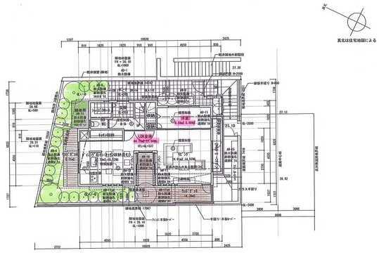 Compartment view + building plan example. Building plan example, Land price 86,800,000 yen, Land area 163.81 sq m building reference plan (first floor ・ 65.41?)