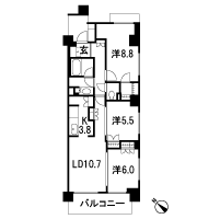Floor: 3LDK, occupied area: 77.32 sq m, Price: 59,900,000 yen, now on sale