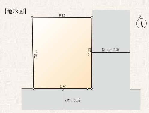 Compartment figure. 39,800,000 yen, 4DDKK + 2S (storeroom), Land area 97.29 sq m , It is open-minded corner lot of building area 139.32 sq m east 5.8m × 7.2m south.