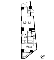 Floor: 1LDK + WIC + SIC, the occupied area: 49.74 sq m, Price: 41,800,000 yen, now on sale