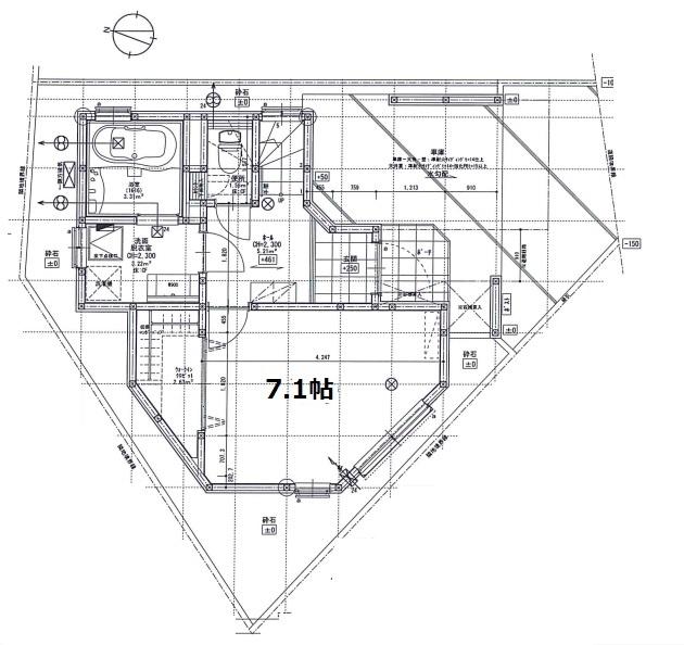 Floor plan. 45,800,000 yen, 3LDK, Land area 66.42 sq m , Population between the building area 104.97 sq m southwest side 9.3m