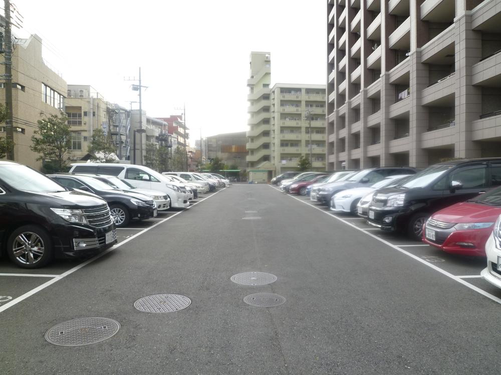 Parking lot. Royalty free flat parking