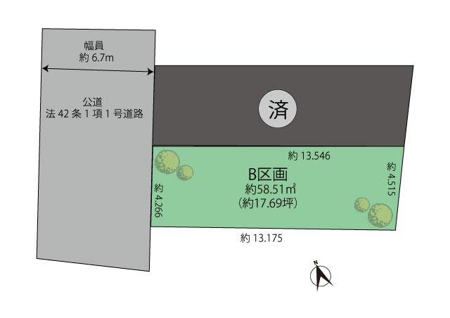 Compartment figure. 51,800,000 yen, 3LDK, Land area 58.51 sq m , Building area 90.56 sq m