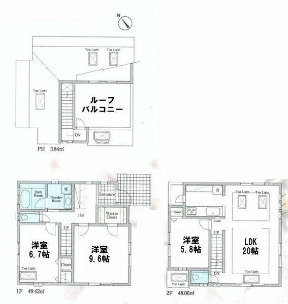 Floor plan. 75,800,000 yen, 3LDK, Land area 114.9 sq m , Building area 101.32 sq m
