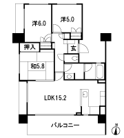Floor: 3LDK, occupied area: 70.71 sq m