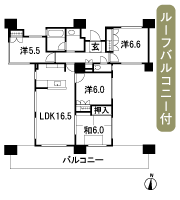 Floor: 4LDK, the area occupied: 88.8 sq m