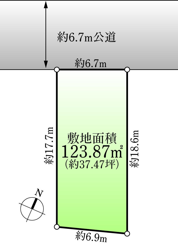 Compartment figure. 65,800,000 yen, 2DK, Land area 123.87 sq m , Building area 201.84 sq m compartment view