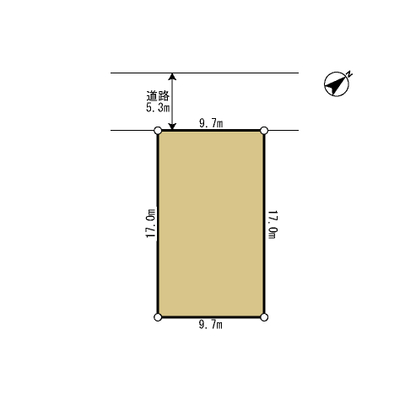 Compartment figure. ○ present state is a vacant lot.