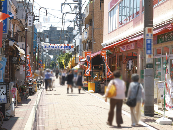 Surrounding environment. Unoki shopping street (about 470m, 6-minute walk)