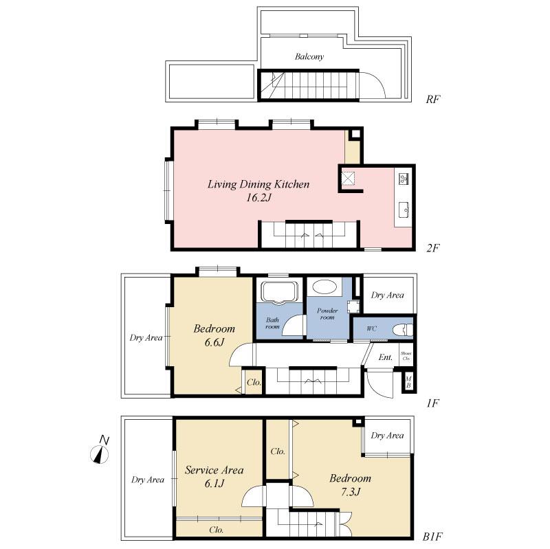 Floor plan. 2LDK + S (storeroom), Price 49,800,000 yen, Occupied area 90.85 sq m