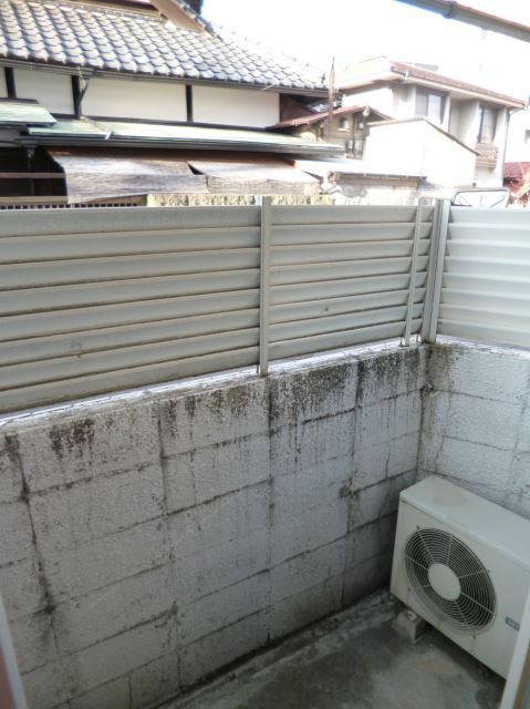 Balcony. Photograph of the veranda. 