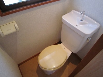 Toilet. Toilet with a window