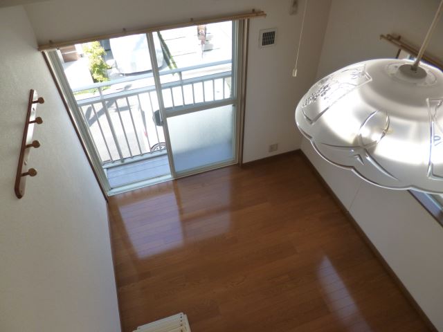 Living and room. Room viewed from the loft