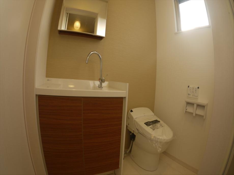 Wash basin, toilet