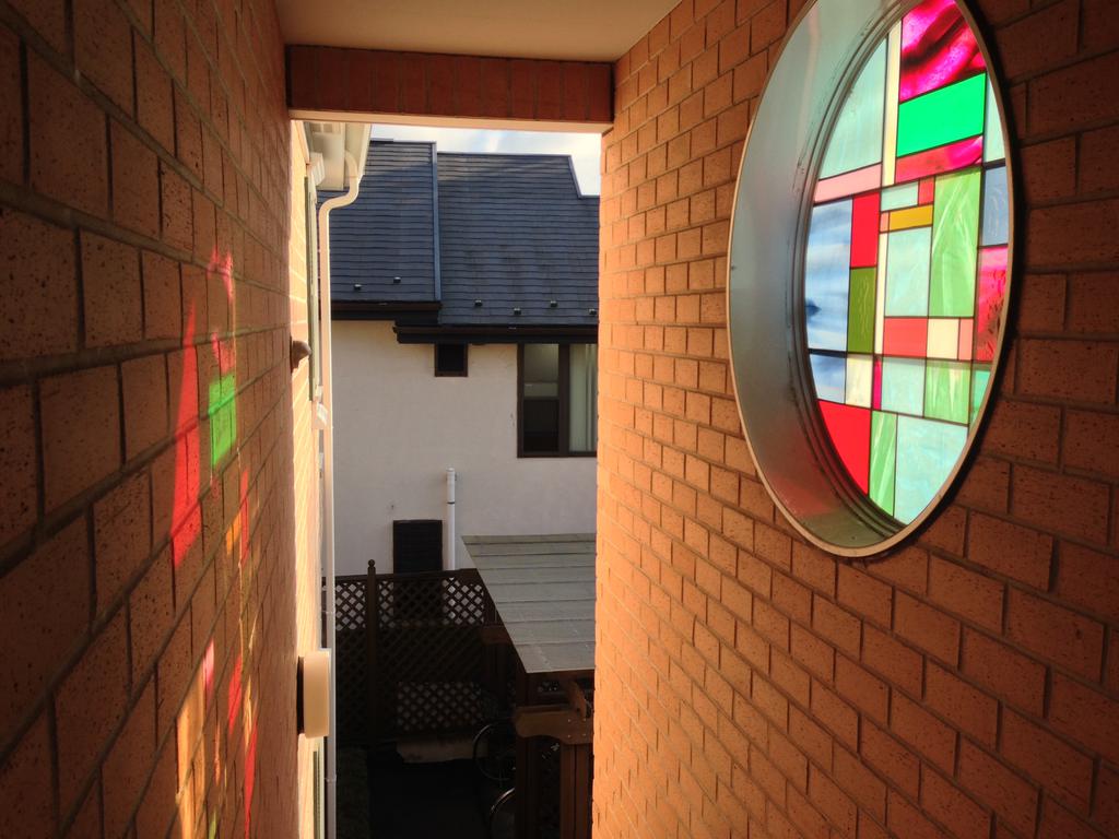 Other common areas. Stained-glass windows of the stairs part