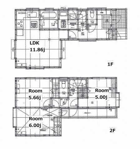 Floor plan. 58,800,000 yen, 3LDK, Land area 72.52 sq m , Building area 71.63 sq m