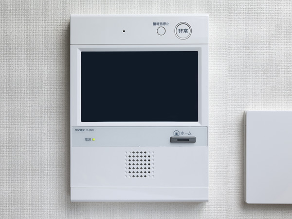 Security.  [Hands-free color monitor intercom] While are in the room, It is safe because the visitor can see in the video of the color. (Same specifications)