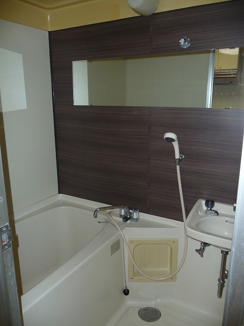 Bath. Stylish mirror with bathroom!