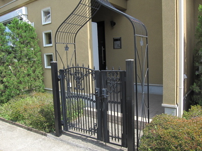 Entrance. The building is the entrance