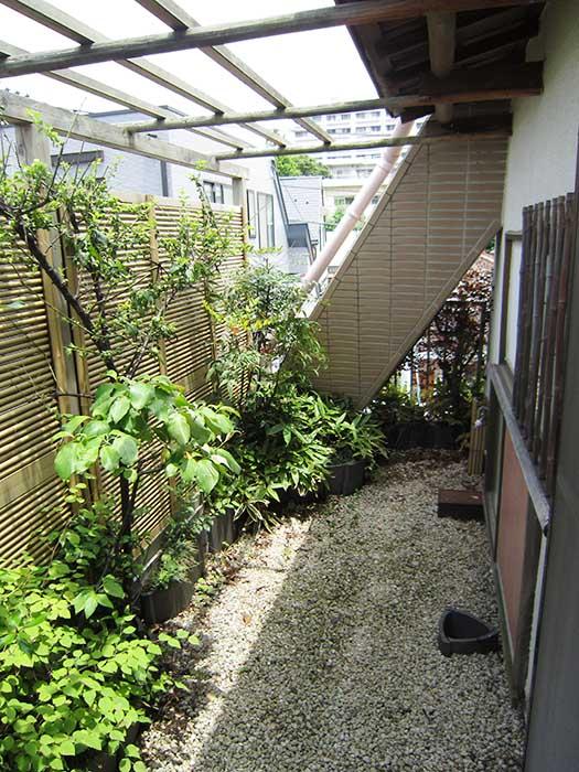 Balcony. Teahouse garden