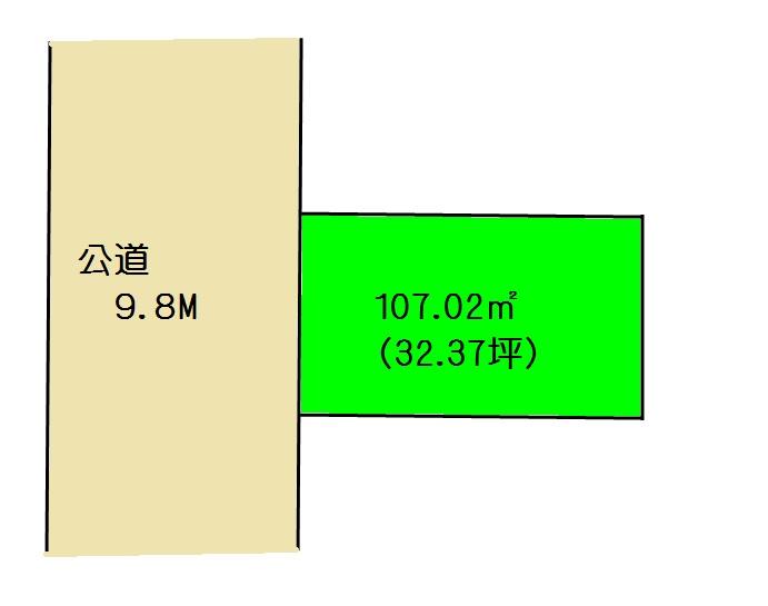 Compartment figure. Land price 74,800,000 yen, Land area 107.02 sq m