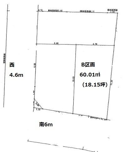 Compartment figure. Land price 40,800,000 yen, Land area 60.01 sq m