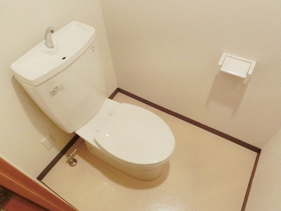 Toilet. It is a toilet with a clean