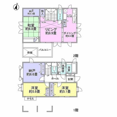 Floor plan.  ■ Thank sense of openness!