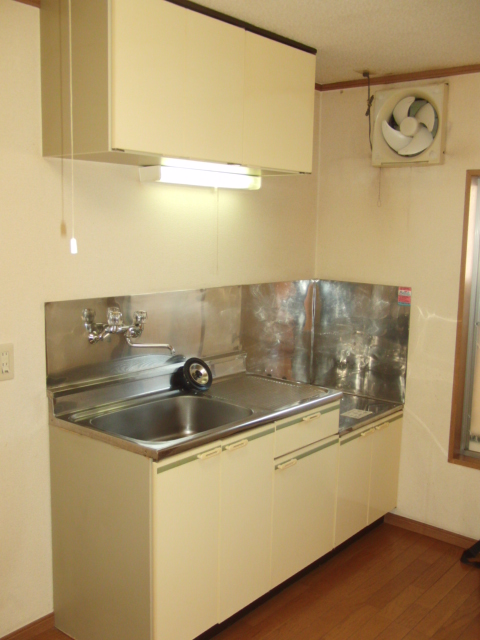 Kitchen. Gas stove (2 burners) installation Allowed