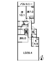 Floor: 3LD ・ K + 2N (storeroom) + WIC (walk-in closet) + SIC (shoes closet), the occupied area: 127.78 sq m, Price: 193 million yen, currently on sale