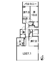 Floor: 3LD ・ K + 2WIC (walk-in closet) + SIC (shoes closet), the occupied area: 128.09 sq m, Price: 213 million yen, currently on sale