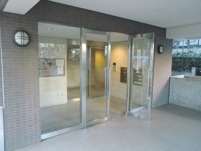 Entrance. It is the entrance with auto lock