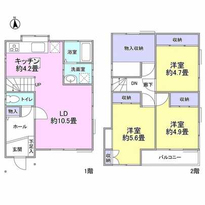 Floor plan. 3LD ・ Type K + storeroom