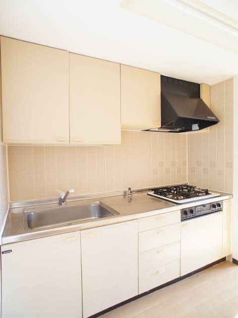 Kitchen. Gas stove installed already! You can dishes immediately after your move!