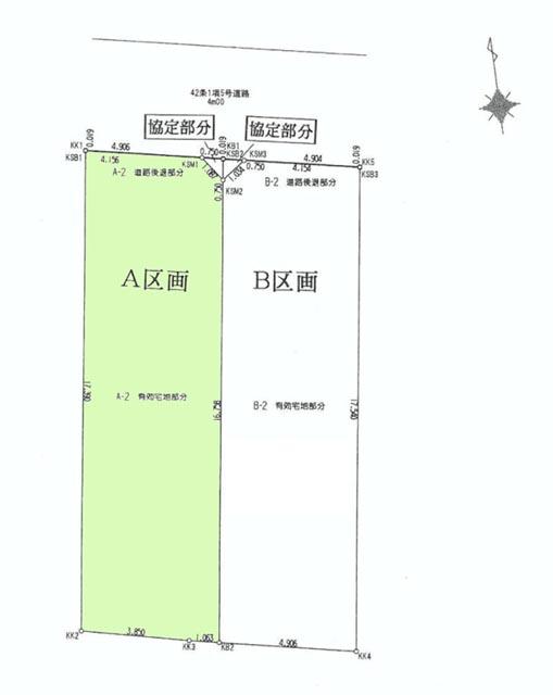 Compartment figure. Land price 56,800,000 yen, Land area 85.55 sq m