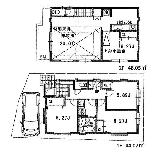 Floor plan. (C section), Price 65,800,000 yen, 4LDK, Land area 88.74 sq m , Building area 99.26 sq m
