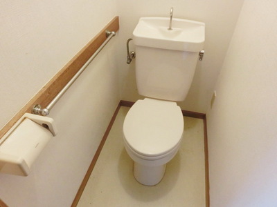 Toilet. It is a toilet with a clean