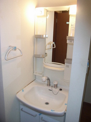 Washroom. With shampoo dresser