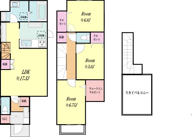 Floor plan. (02), Price 49,800,000 yen, 3LDK, Land area 100.95 sq m , Building area 93.76 sq m