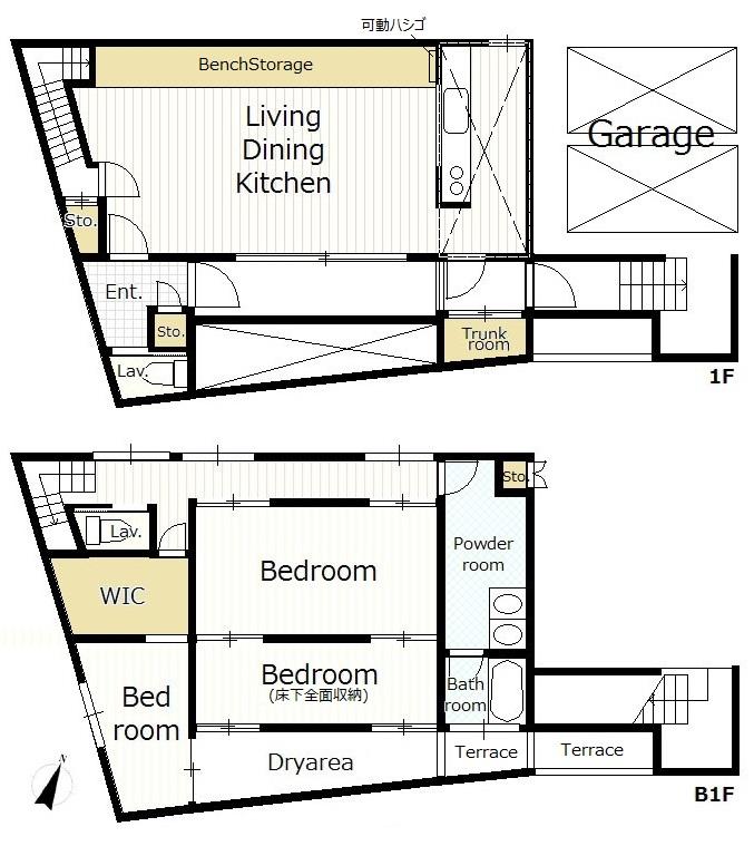 Floor plan. 168 million yen, 3LDK, Land area 147.49 sq m , Building area 134.48 sq m