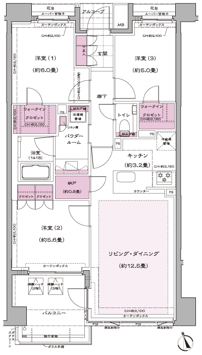 Floor: 3LDK + 2WIC + N, the occupied area: 73.48 sq m, Price: TBD