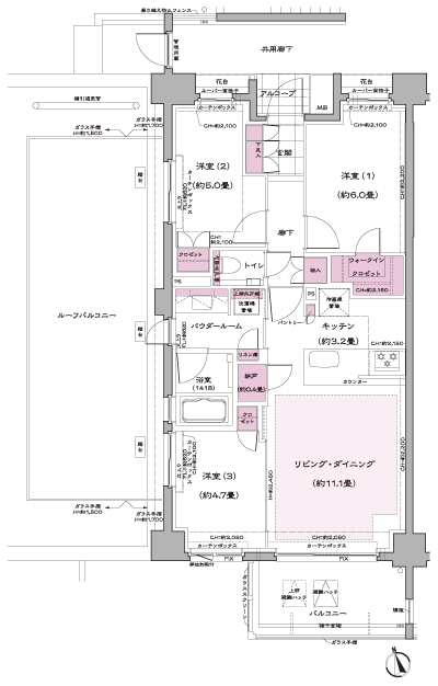 Floor: 3LDK + WIC + N, the occupied area: 67.35 sq m, Price: TBD