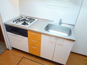 Kitchen. System kitchen ☆ Gas stove 2-neck