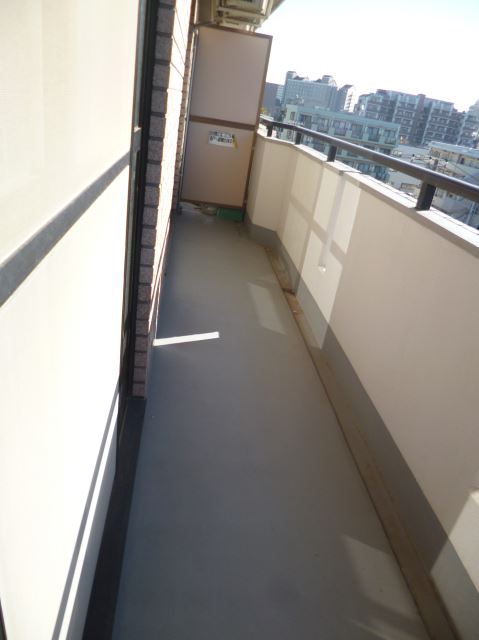 Balcony. Spacious veranda